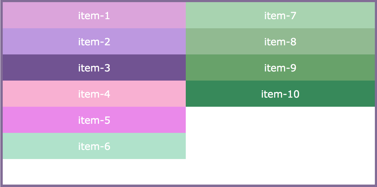 flex-flow: column wrap;