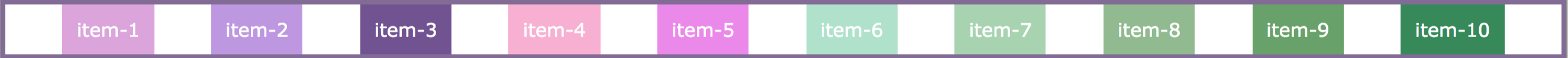 justify-content: space-evenly;