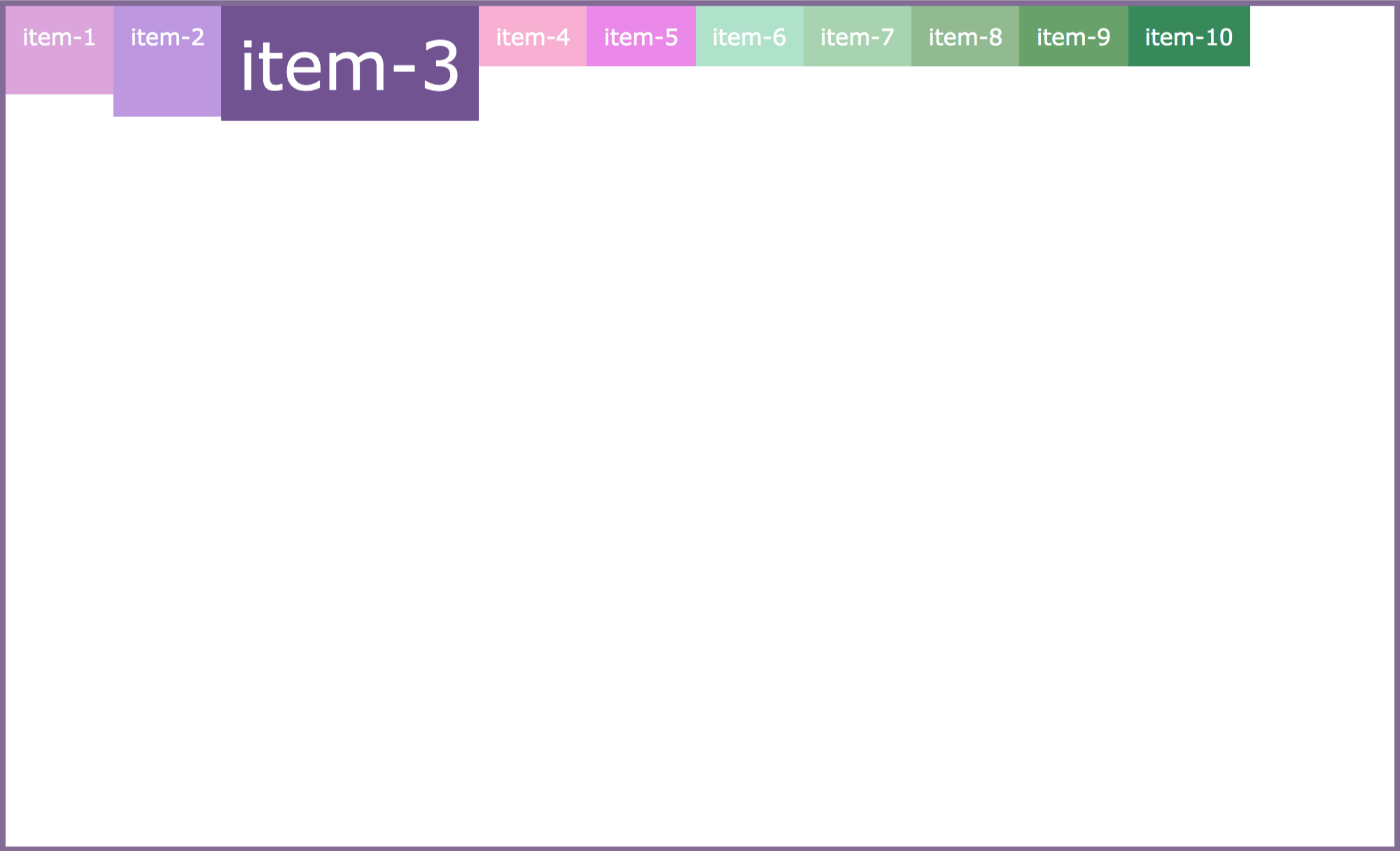 align-items: flex-start;