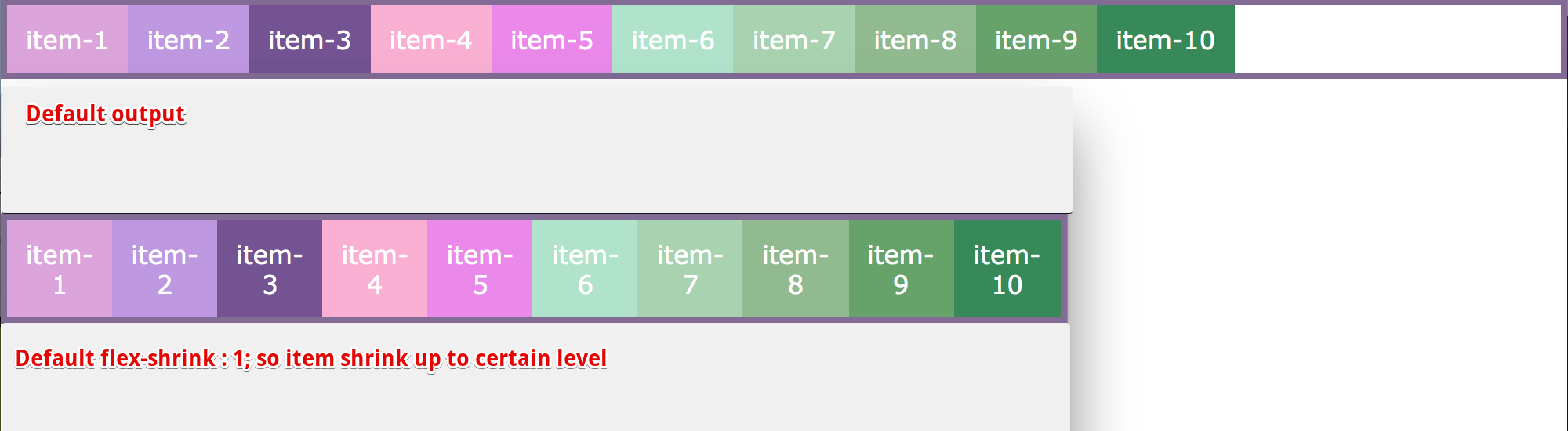flex item default shrink of 1