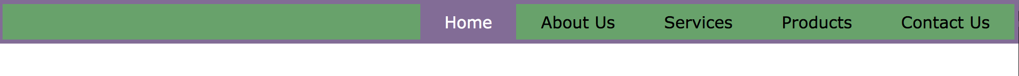 Simple Flex Navbar justify-content: flex-end;