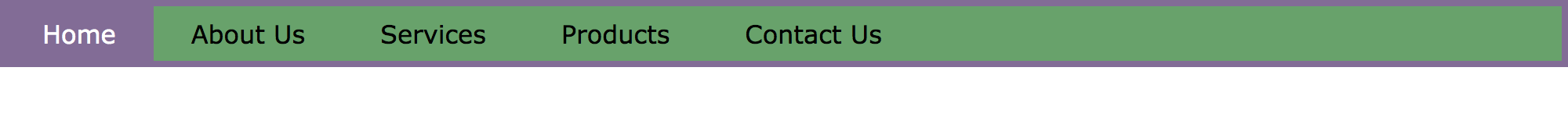 Simple Flex Navbar justify-content: flex-start;
