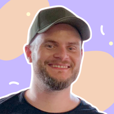 Per Harald Borgen smiling at the camera with a colorful background