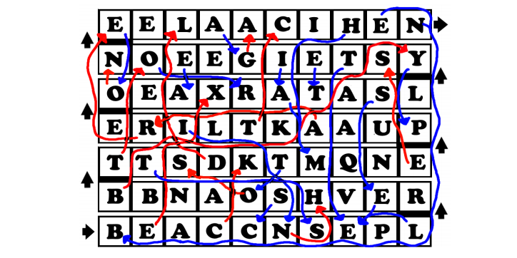 A very messy board of letters